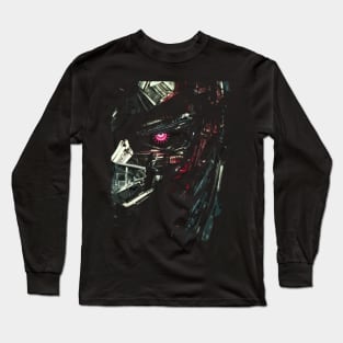 Abstract Roboter Head Long Sleeve T-Shirt